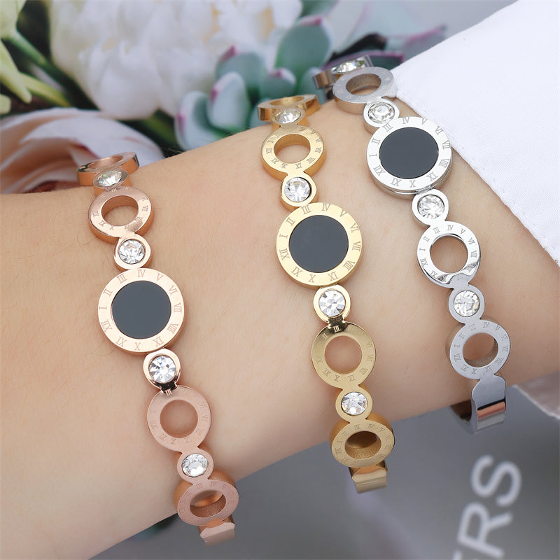 Bracelet en acier au titane pour femme