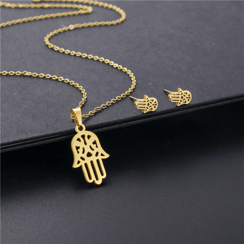 Collier pendentif Hamsa turc porte-bonheur pour hommes et femmes